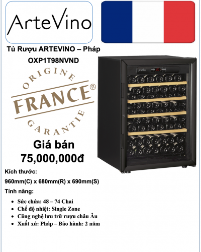 Tủ rượu ARTEVINO - OXP1T98NVND