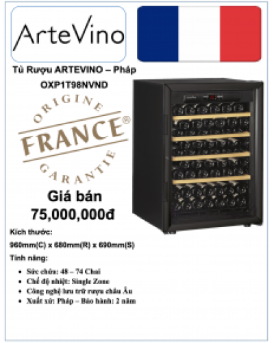 Tủ rượu ARTEVINO - OXP1T98NVND