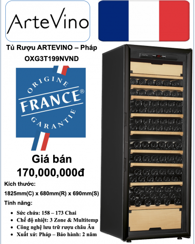 Tủ Rượu ARTEVINO - OXG3T199NVND