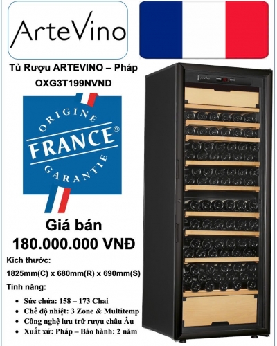 Tủ Rượu ARTEVINO - OXG3T199NVND