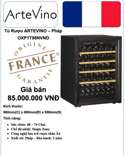 Tủ rượu ARTEVINO - OXP1T98NVND